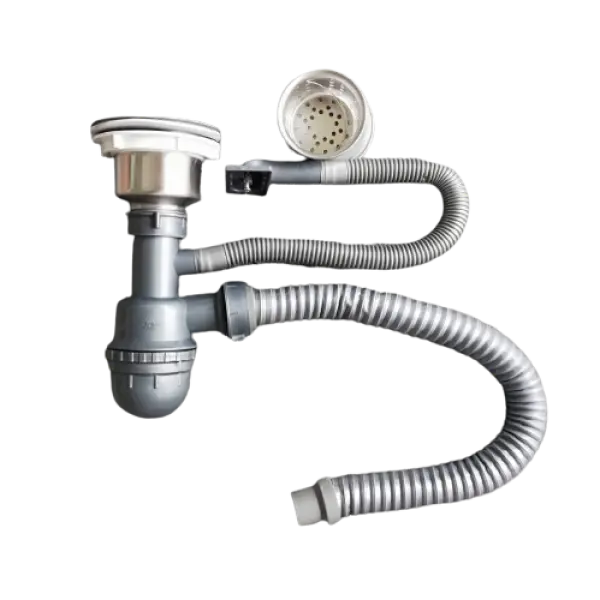 Xi phông chậu rửa bát 1 hố inox