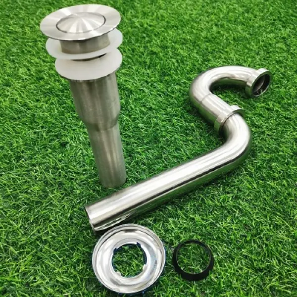 Xi phông chậu rửa mặt inox 304