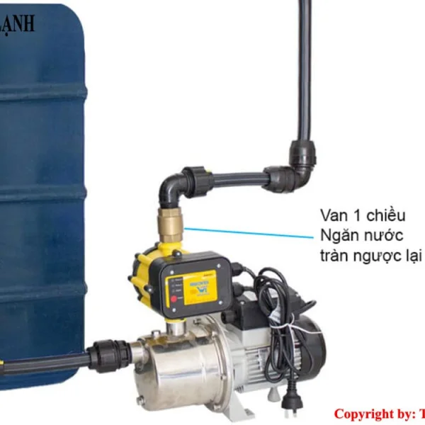 Lắp Van 1 chiều cho máy bơm