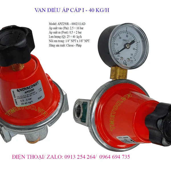 Van điều áp khí gas