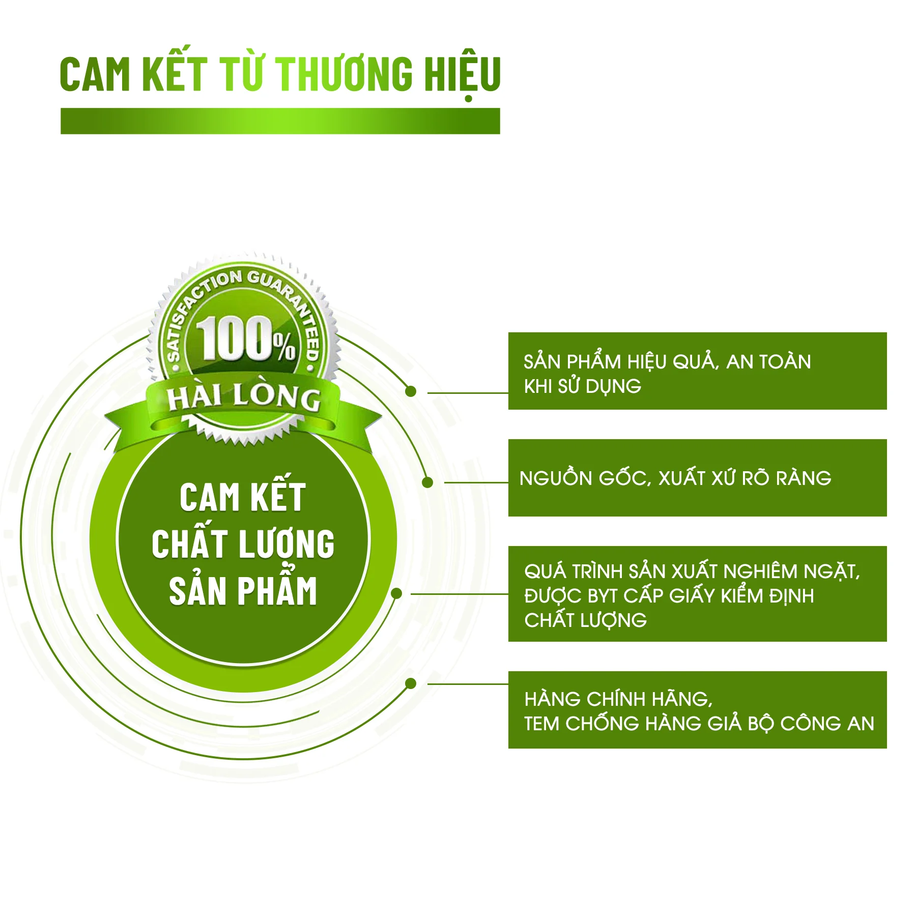 Chúng tôi cam kết cung cấp sản phẩm chất lượng cao