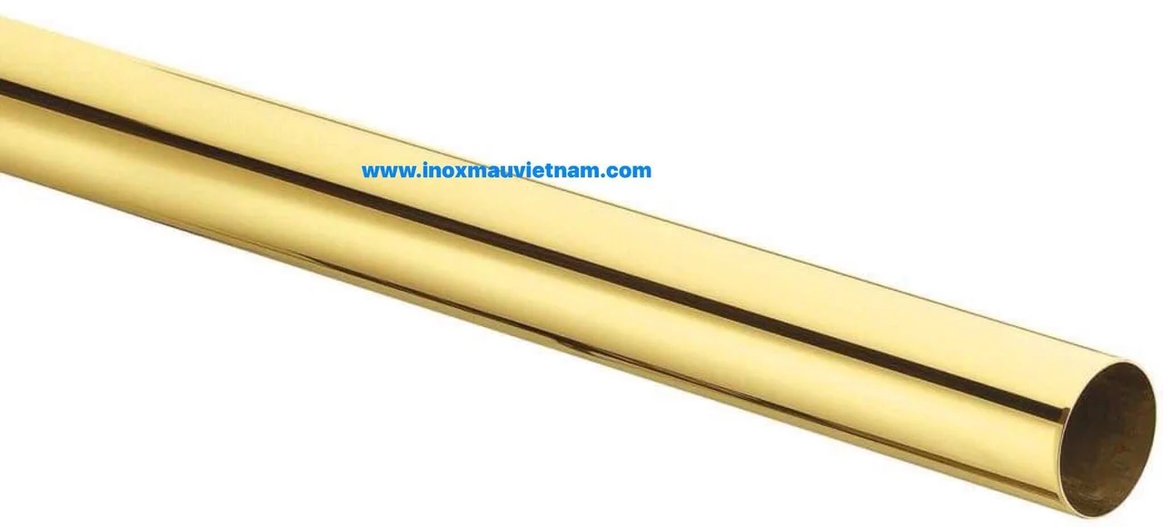 Cấu tạo của ống inox màu vàng thường được