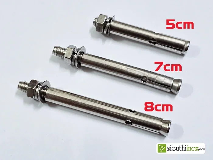Vít nở thường được sử dụng để gắn các vật liệu như ống inox