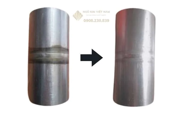 Cách thứ hai là sử dụng dung dịch tẩy mối hàn Inox