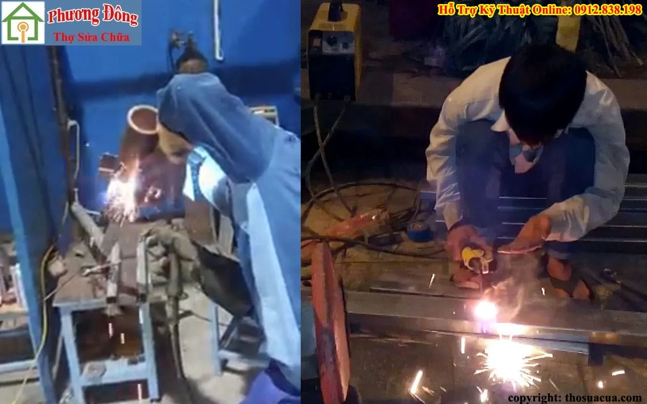 Hình ảnh quá trình hàn inox