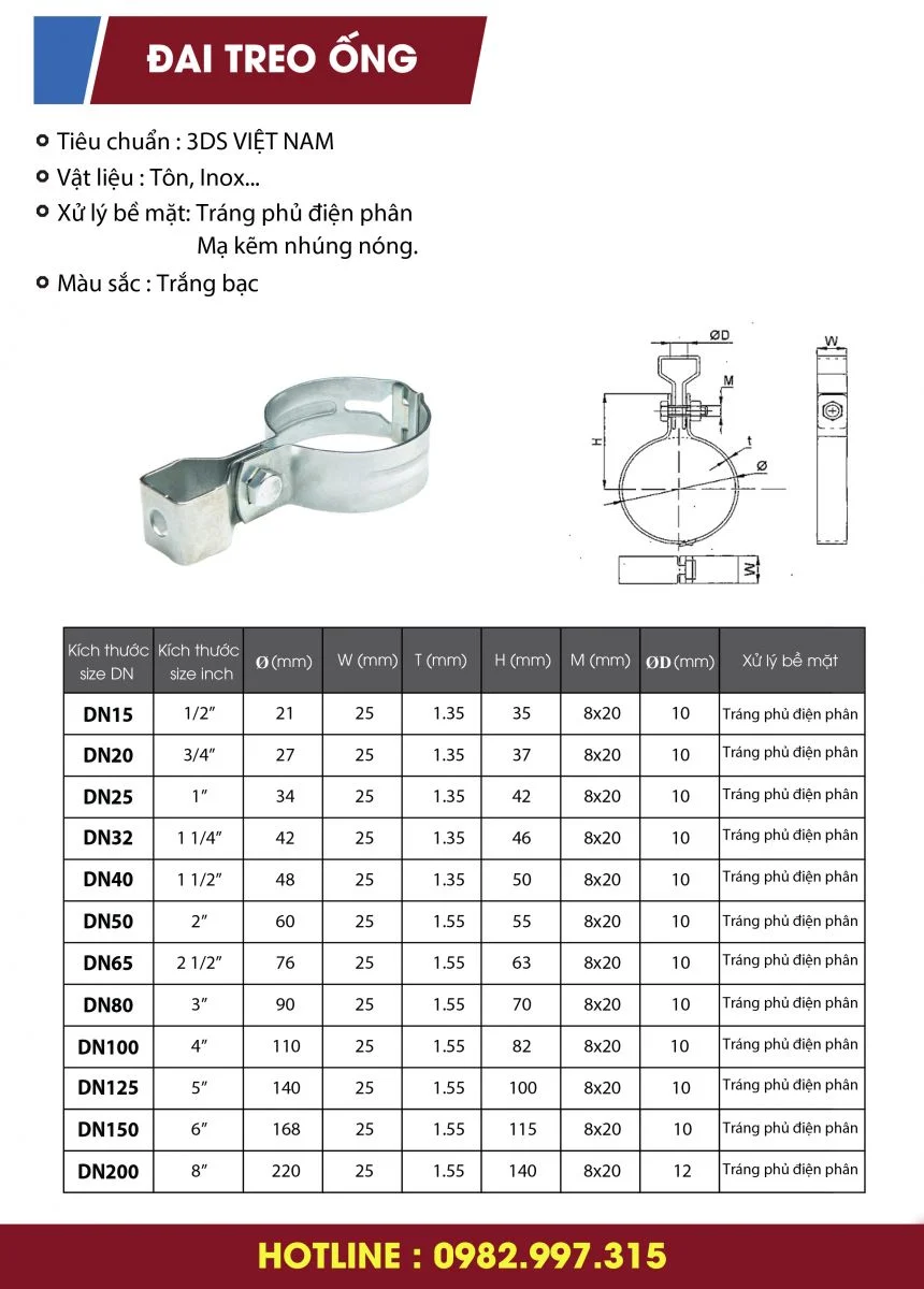 Đa dạng về kích thước và thương hiệu