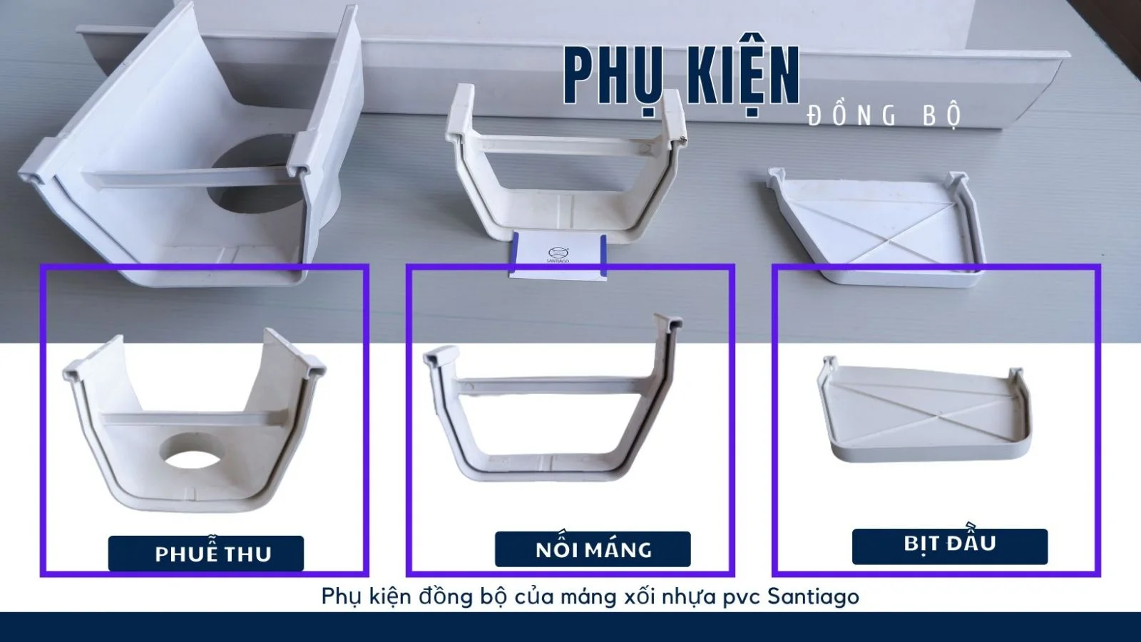 Các loại Phụ kiện inox máng xối phổ biến bao gồm cút máng