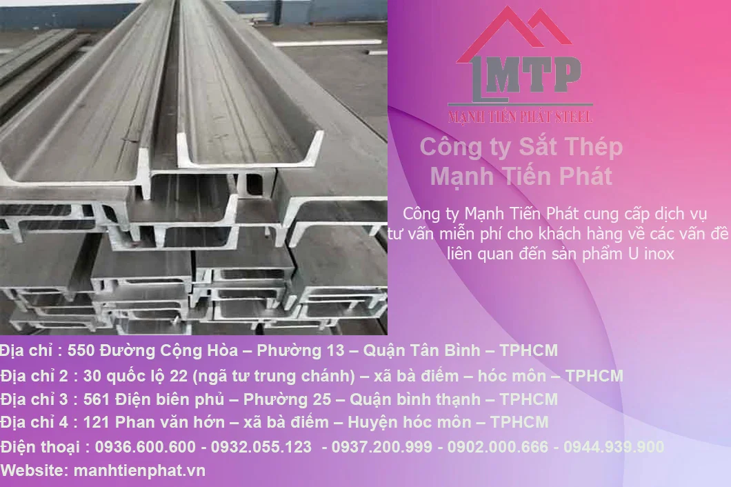 Hãy liên hệ với chúng tôi để tìm hiểu thêm về các loại U inox
