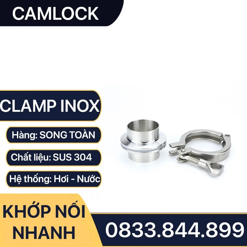 Thiết kế clamp bao gồm cụm bu-lông