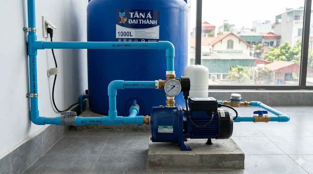 Máy bơm tăng áp thương hiệu Việt Nam 