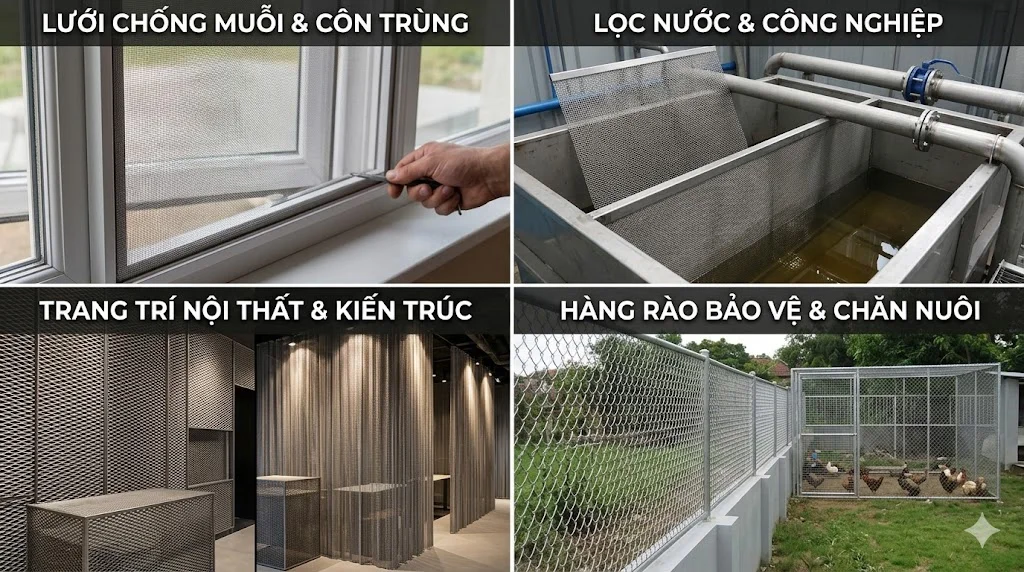 Ứng dụng thực tế của lưới 