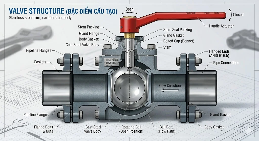 Van bi mặt bích và ứng dụng thực tế