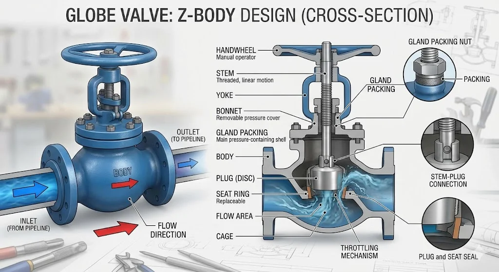 Khái niệm globe valve và đặc điểm nổi bật