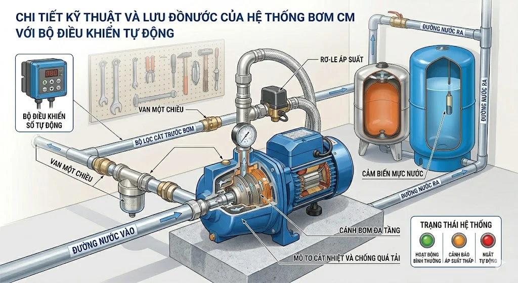 Lợi ích khi sử dụng máy bơm nhập khẩu