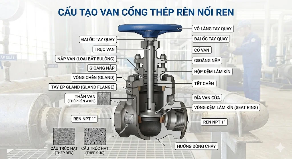 Các loại ren valve phổ biến hiện nay