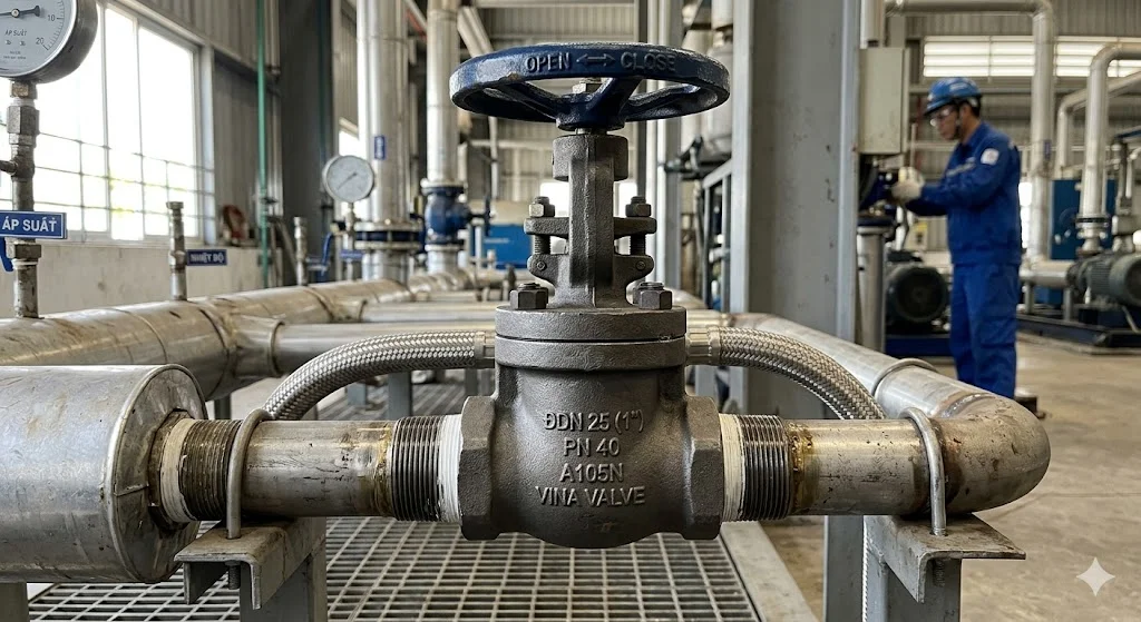 Khái niệm ren valve trong hệ thống đường ống thực tế