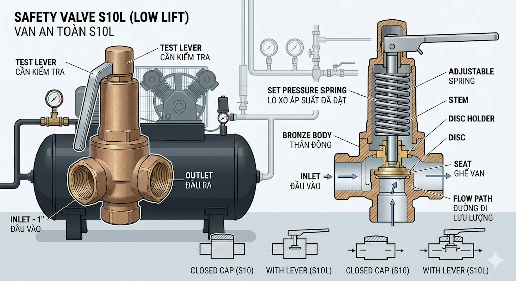 Giới thiệu và đặc điểm nổi bật của Safety Valve S 10