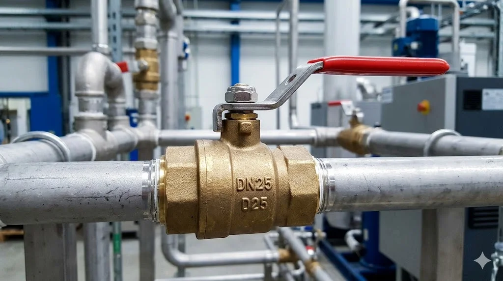 Khái niệm van bi D25 trong thực tế