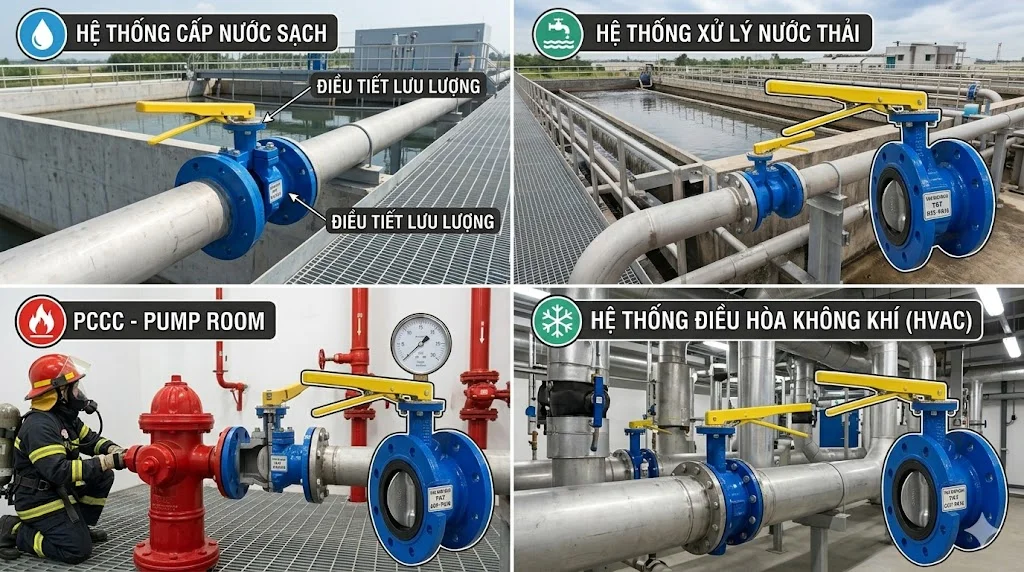 Cách chọn van mặt bích tay gạt đúng kỹ thuật