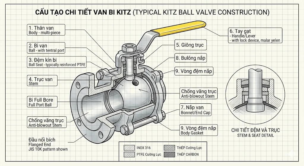 Khái niệm van công nghiệp Kit và đặc điểm nổi bật