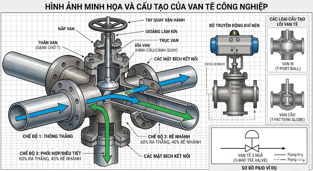 Các loại van T phổ biến hiện nay
