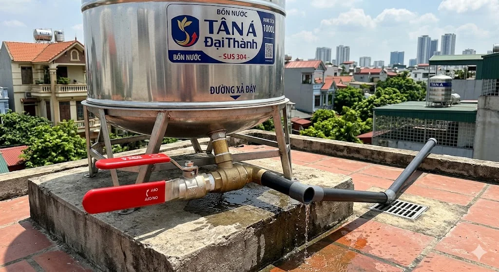 Khái niệm van xả đáy bồn và đặc điểm nổi bật