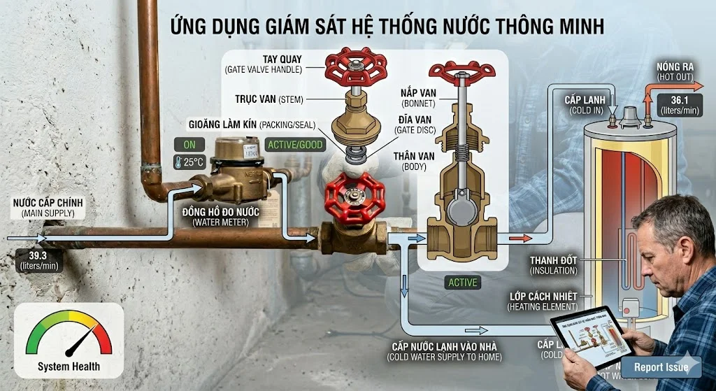 Thông số kỹ thuật water valve off