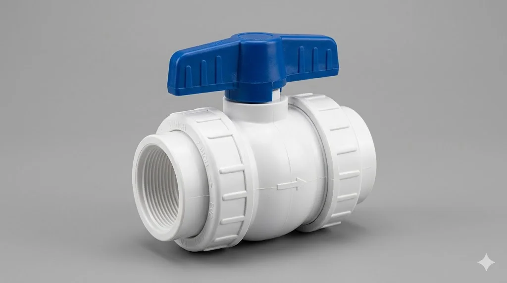 Giới thiệu và đặc điểm nổi bật của white plastic ball valve blue handle