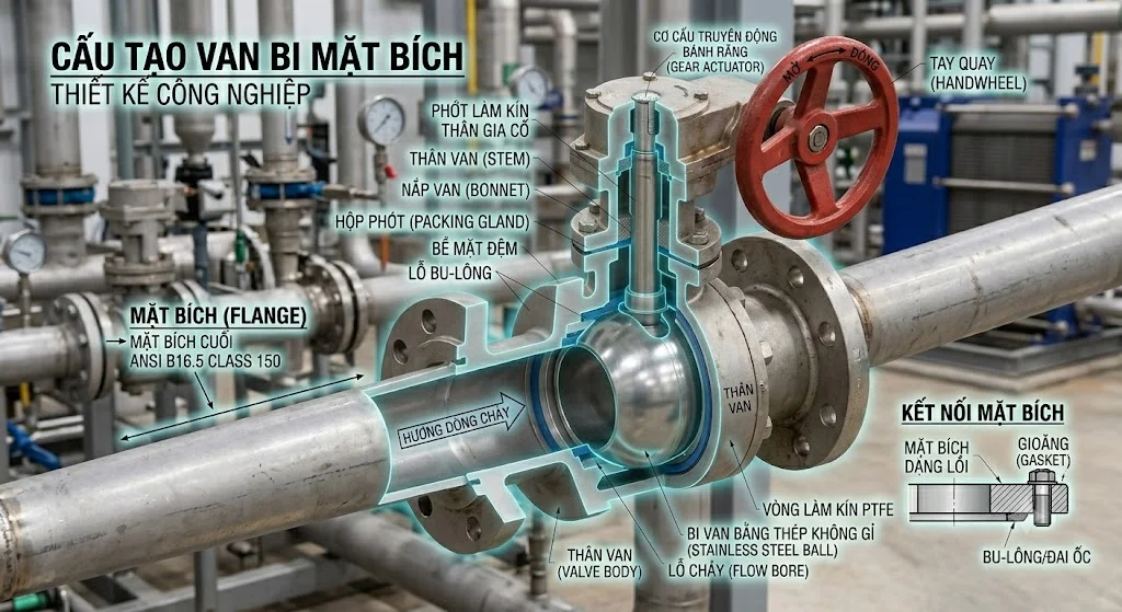 Cách lựa chọn Ball Valve Flange Type phù hợp