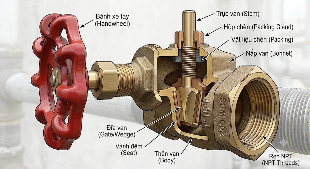 Các loại Gate Valve phổ biến