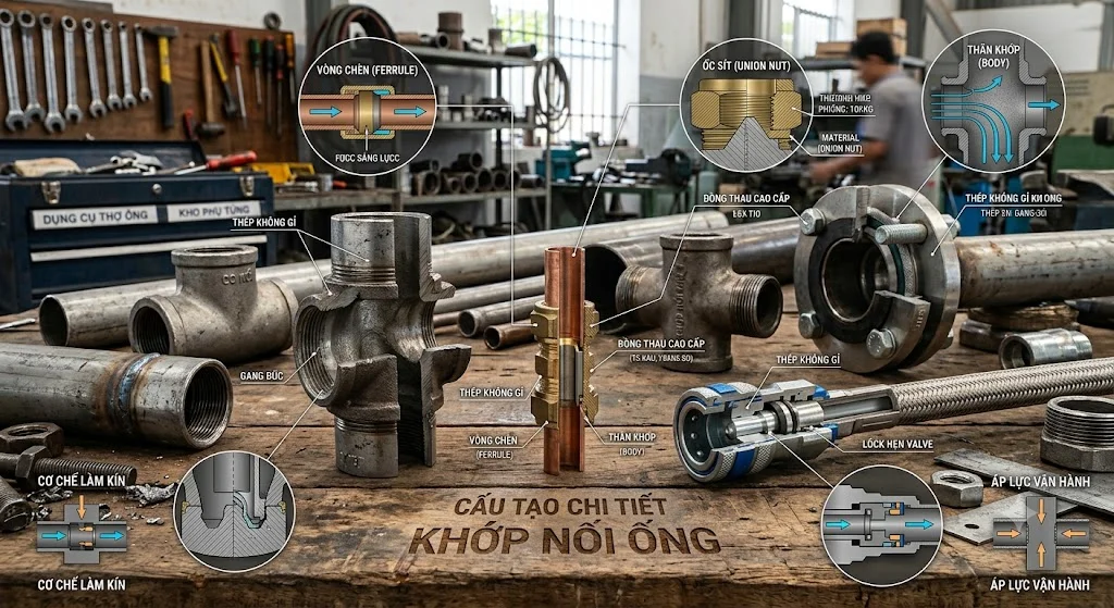 Ưu điểm của Khớp để nối ống