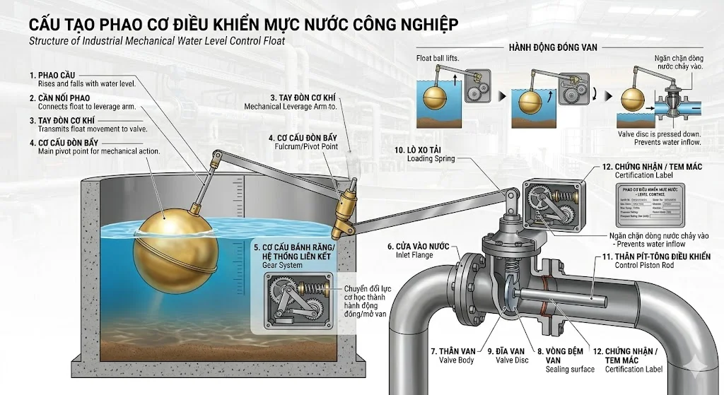 Cấu tạo của phao cơ