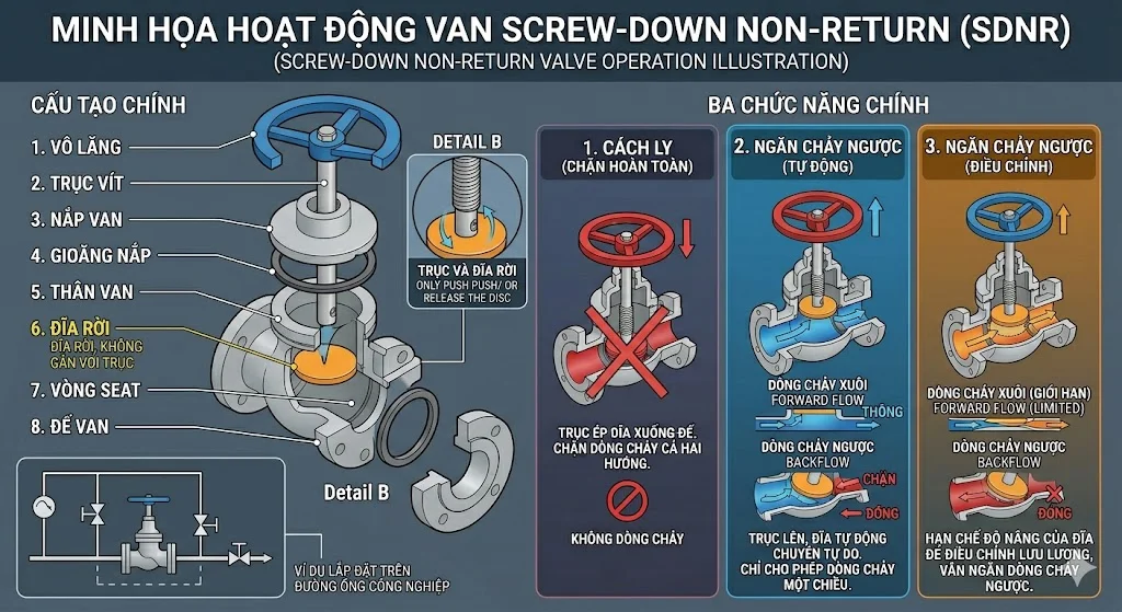 Các loại SDNR Valve phổ biến