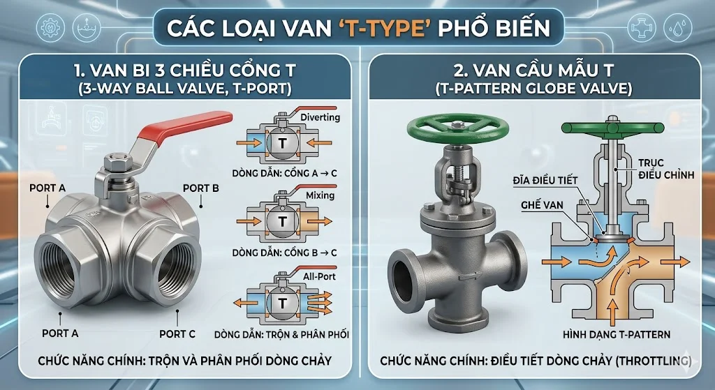 Khái niệm T Type Valve và đặc điểm nổi bật