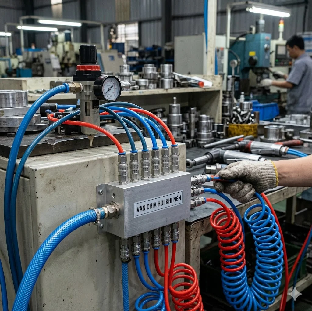 Van khí nén 1/4 và ứng dụng thực tế