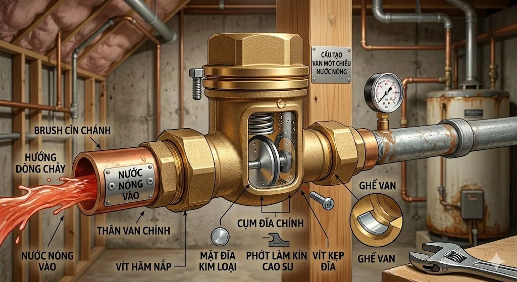 Lợi ích khi sử dụng van một chiều nước
