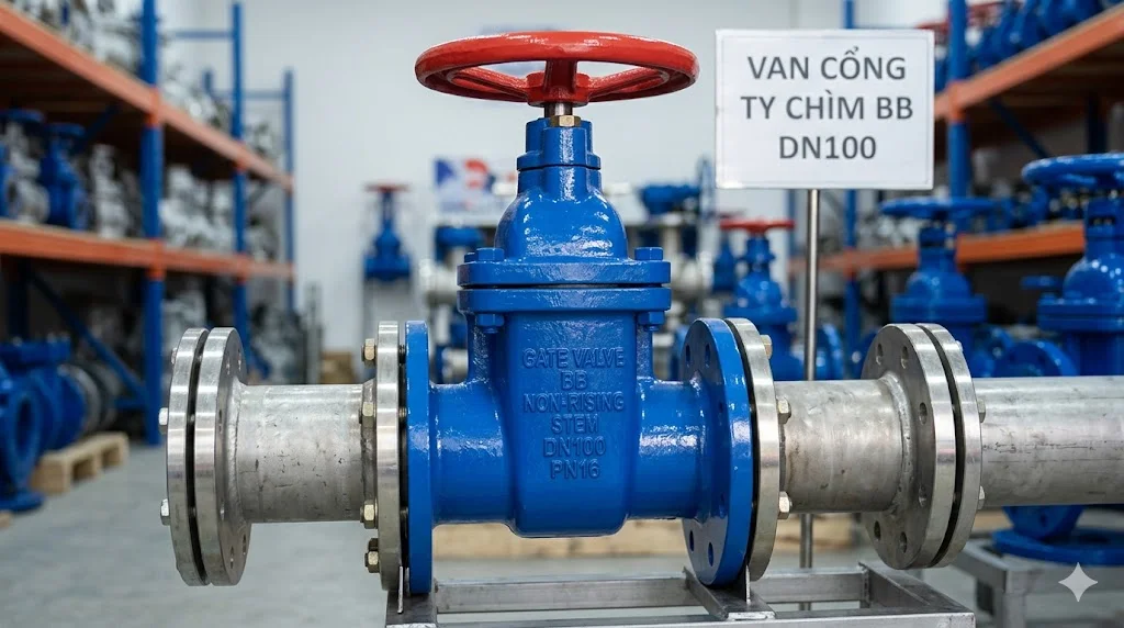 Khái niệm Van cổng ty chìm BB DN 100