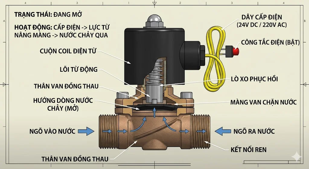 Giới thiệu về van mở bằng điện