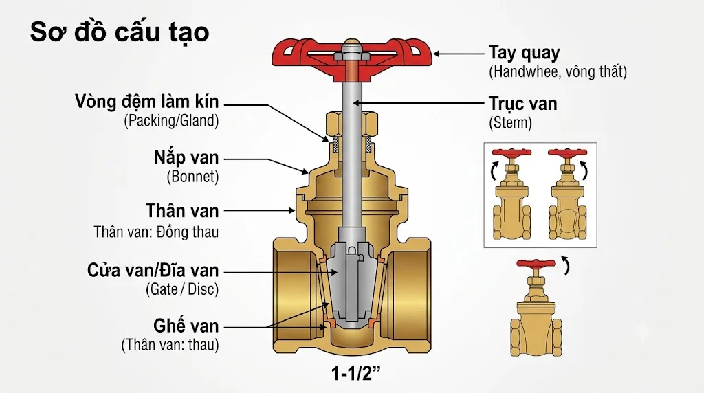 1 12 Gate Valve là gì?