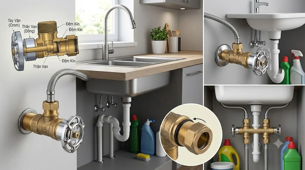 Các loại Brass Angle Valve phổ biến