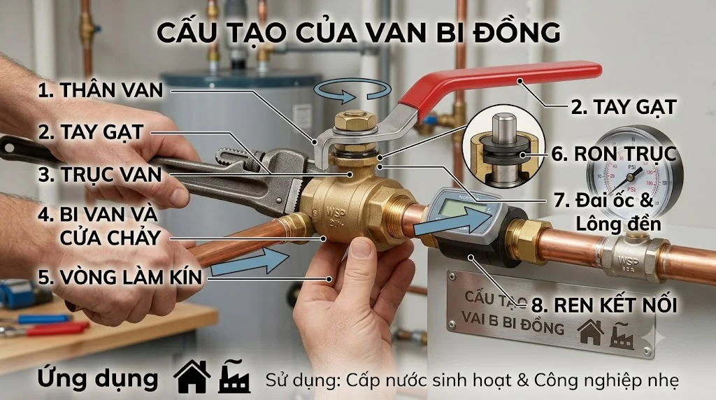 Các loại Brass Ball Valve with Red Handle phổ biến