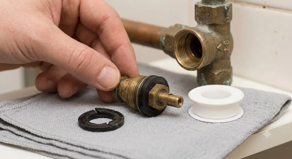 Cách sửa vòi nước bằng đồng bị chảy yếu