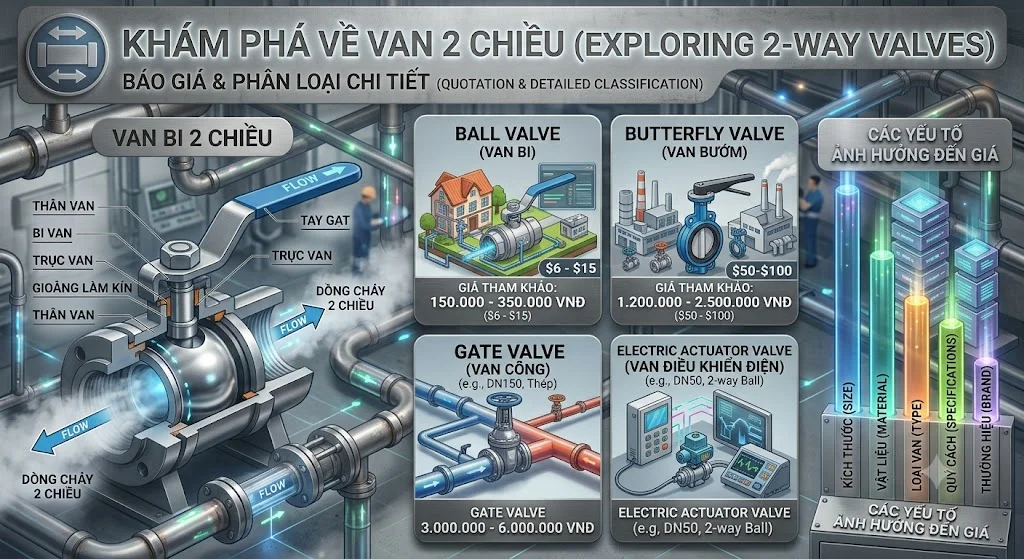 Cách lựa chọn van 2 chiều phù hợp