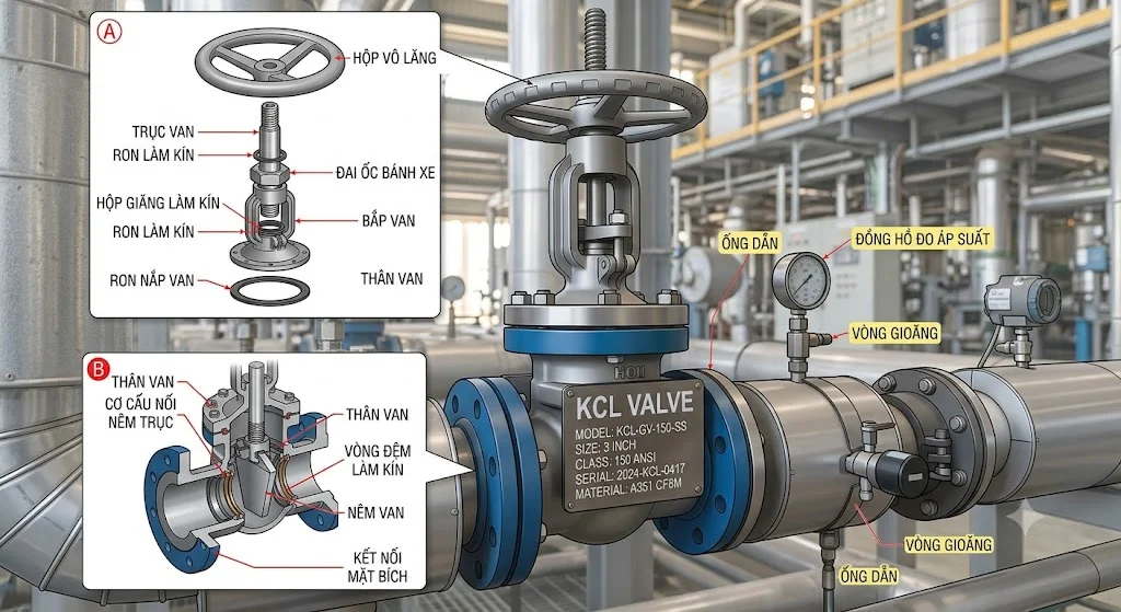 Cấu tạo chung của KCL Valve