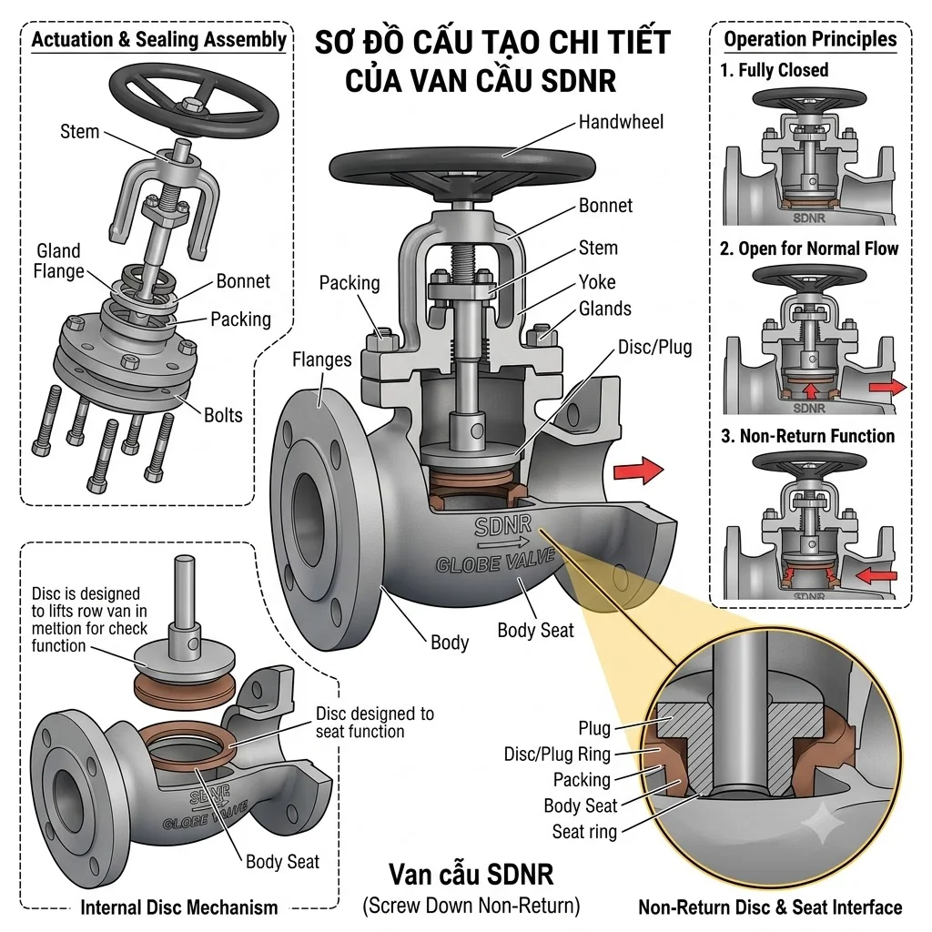 Ưu điểm của SDNR Globe Valves
