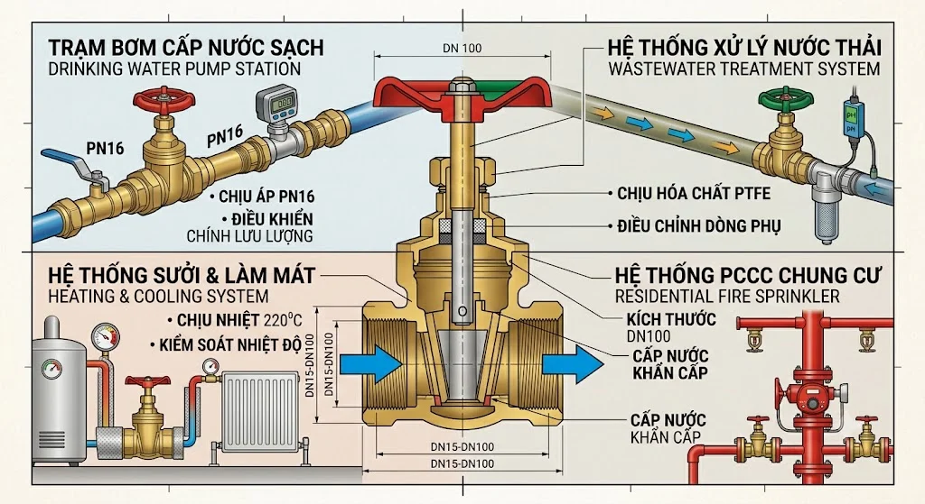 Quy trình thay van khóa nước đồng