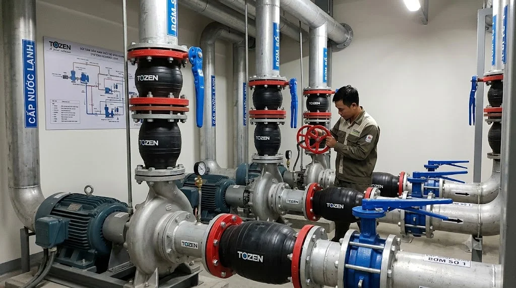Khớp nối mềm Tozen – Sản phẩm nổi bật của thương hiệu