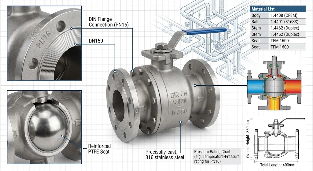 Các tiêu chuẩn DIN phổ biến đối với Valve DIN Standard