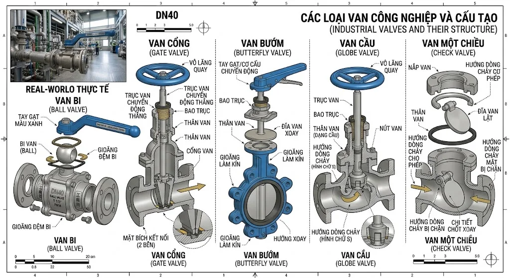 Ưu điểm của van 40