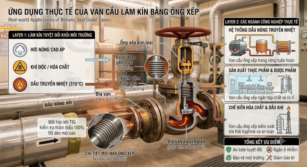 Ưu điểm của Van cầu dầu nóng